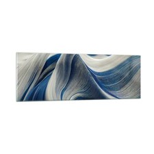 Quadro su Vetro 90x30cm Colore Onda 3D Stampe Immagini Quadri Moderni Murale