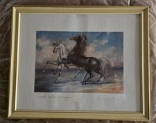 Quadro cavalli sulla spiaggia