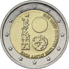 Estonia 2 euro coin 2018 "100