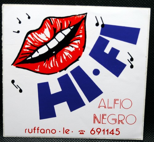 Adesivo alfio negro - hi-fi,