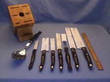 Set galea Cutco usata molto bella fresca di fabbrica con chef full size + blocco + BONUS