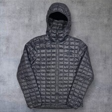Giacca imbottita uomo nera The North Face Thermoball eco con cappuccio (taglia M) S762