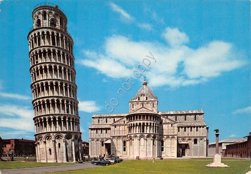 Cartolina pisa torre - pisa, pendente