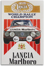 Poster Auto Rally Vintage per