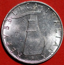 Italy 5 Lire 1972 KM# 92