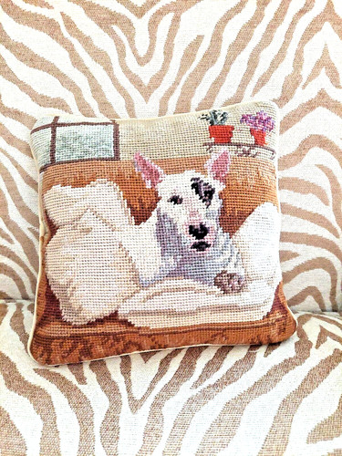 Cuscino punto ago cane - , jack