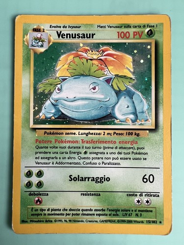 Venusaur set base 102 holo - set,