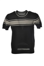 maglia girocollo manica corta da Uomo Paolo Pecora Taglia XL Colore nero