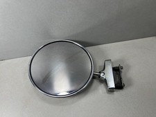 Specchietto Cromato Rotondo Fissaggio Morsetto Auto epoca universale D 105 usato