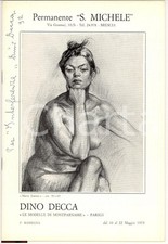 1975 DINO DECCA Catalogo Modelle Montparnasse AUTOGRAFO