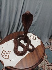 Cobra Sculpino In Legno Di