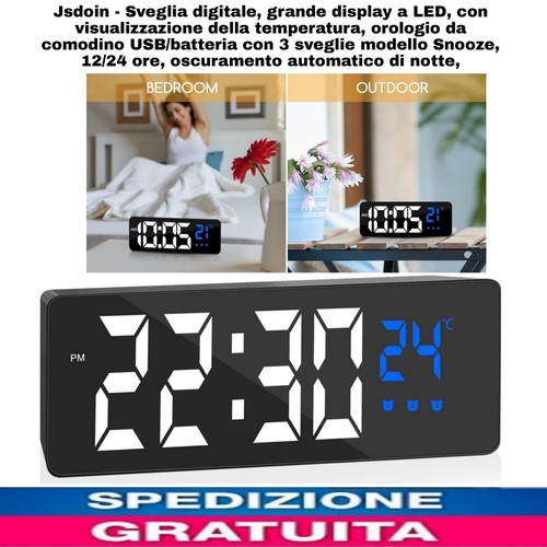 Sveglia digitale grande - sveglia,