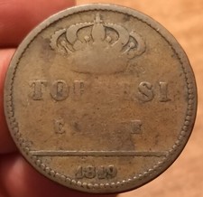 5 Tornesi 1819, Regno Due