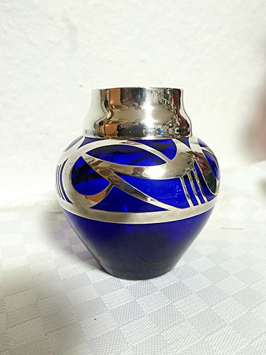 Piccolo vaso vetro argento - vaso,