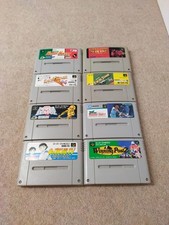 Lotto Bundle Nintendo Super Famicom Cassette SNES Giochi Retro Giappone anni 90 X 8 Giochi