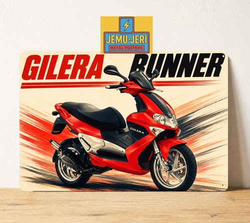 Insegna metallo gilera - in,