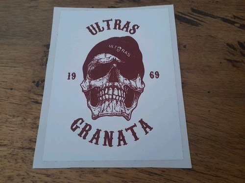 Adesivo sticker ultras granata - adesivo,