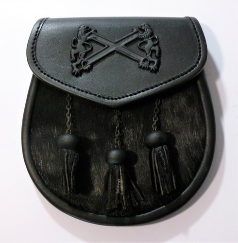 Kilt sporran nero - kilt, bovino