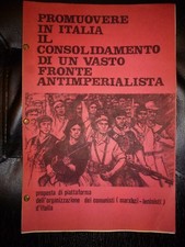 MARXISMO LENINISMO FRONTE ANTIMPERIALISTA ciclostile linea proletaria comunismo