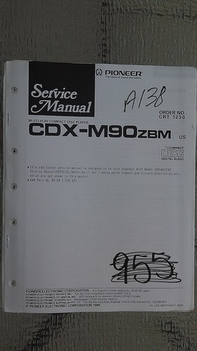 Pioneer cdx m90 manuale - pioneer, cdx-m90