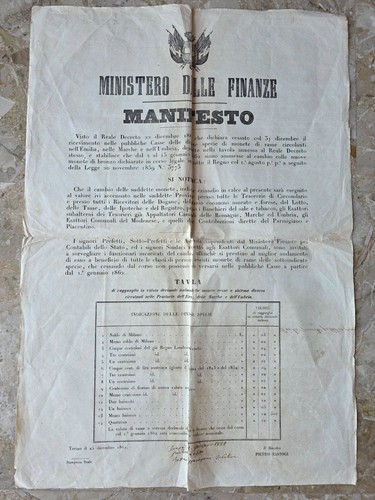 Regno italia mistero - d'italia, delle