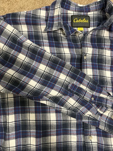 Cabelas uomo flanella - uomo, blu