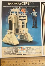 Kenner Vintage Star Wars Harbert Giocattolo Italiano AD Ritagliato Raro Estero VG 2 pagine