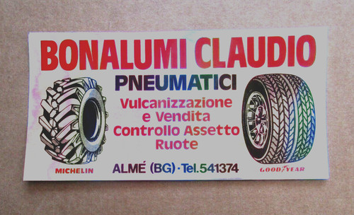 Adesivo bonalumi claudio - adesivo, "bonalumi