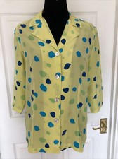 Vintage 100% Pure Silk Yellow
