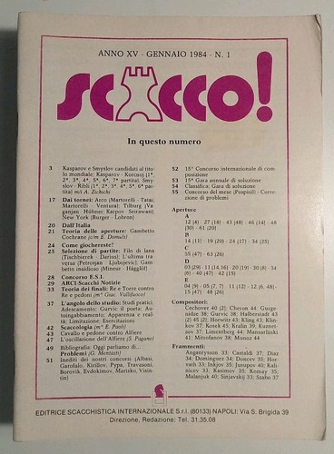 Scacco annata completa - annata, +