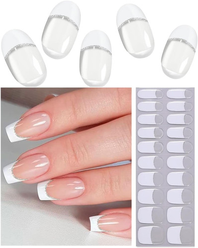 Unghie gel adesive french - unghie,