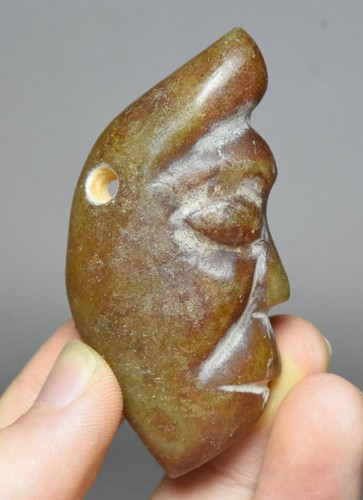 Ciondolo amuleto testa faccia