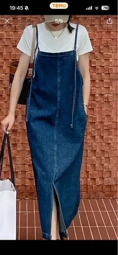 Salopette denim gonna - salopette, in