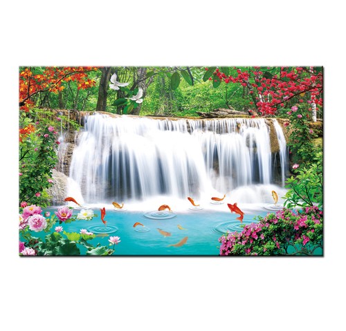Cascata pesce koi - cascata,