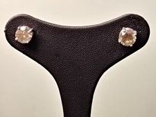 orecchini oro bianco 18 kt Con