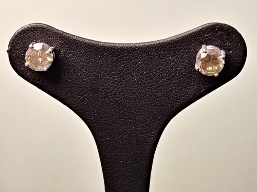 Orecchini oro bianco con - orecchini,