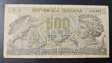 Italy 500 Lire 1966 Banknote 