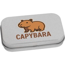 'Cute Capybara' Scatola di latta / immagazzinaggio con cerniera in metallo (TT055814)