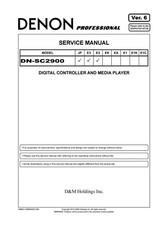 Manuale di servizio per Denon