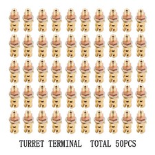 50x Tubo Ottone Placcato Oro