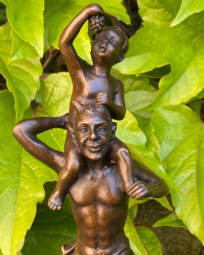Statua fauno bronzo - statua, diavolo