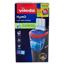 Vileda H2Pro Flat Mop Sistema Lavapavimenti Tecnologia Doppio Serbatoio Nuovo 