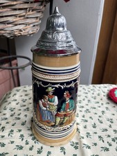 Boccale birra tedesco in ceramica antica