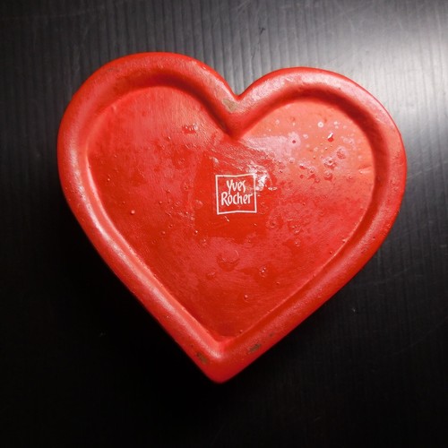 Candela cuore rosso - cuore, bianco