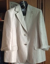 Tailleur Donna In Lino 90% E Seta 10%