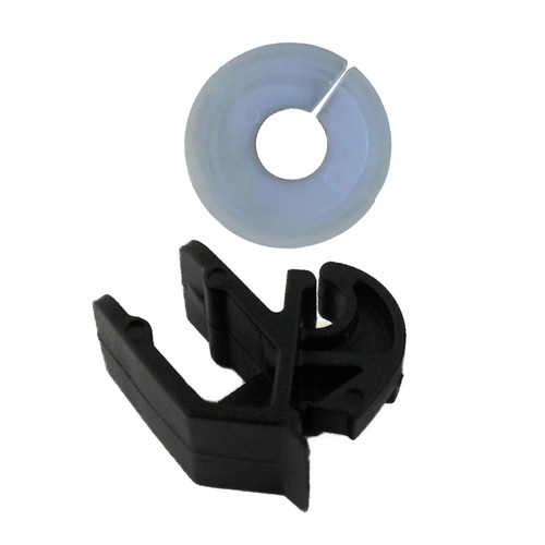 Clip occhiello montaggio