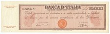10000 LIRE TITOLO PROVVISORIO TESTINA REPUBBLICA ITALIANA 04/01/1947 BB/SPL