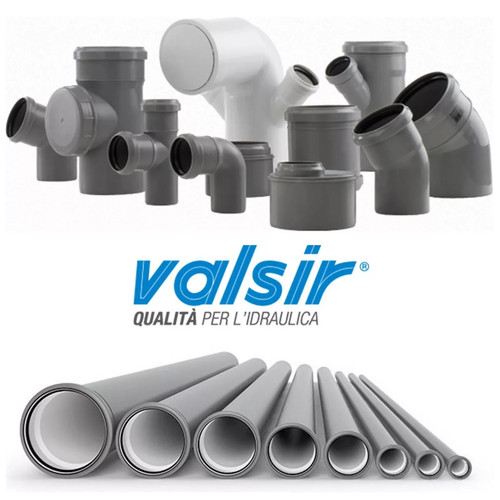 Valsir tubo pp3 - grigio, con
