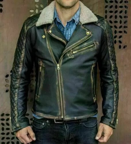 Giacca uomo cafe - , biker