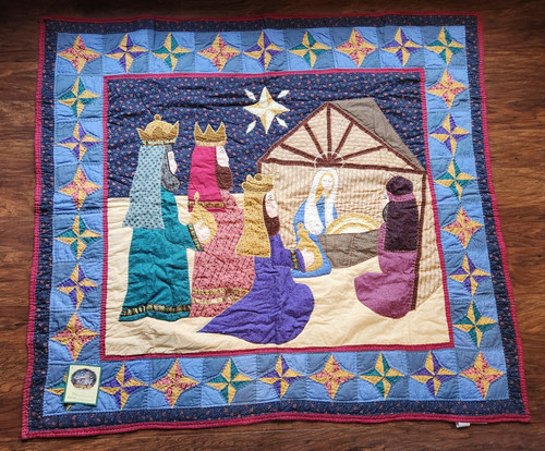 Trapunta patchwork presepe - , we
